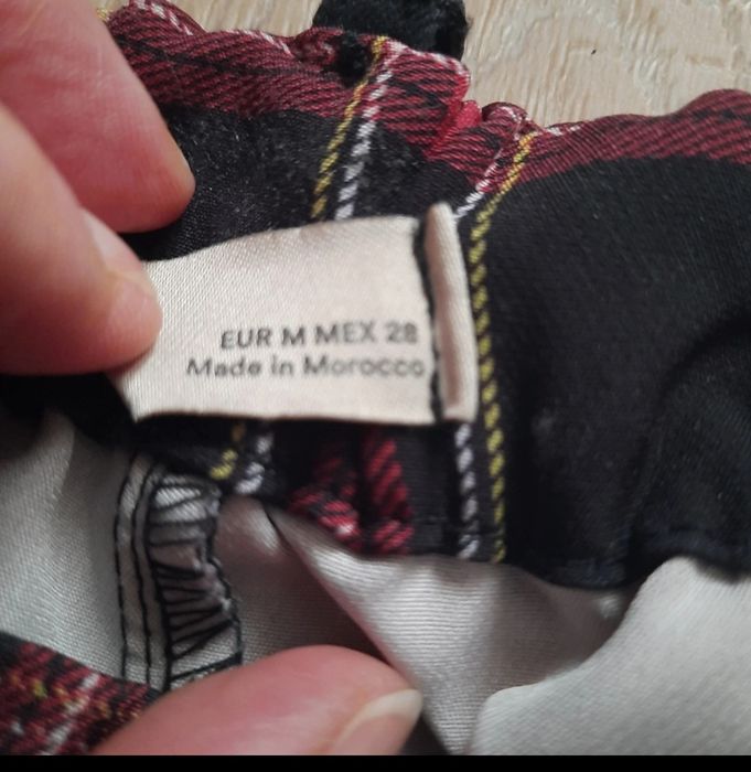 Spodnie w kratę Pull&Bear