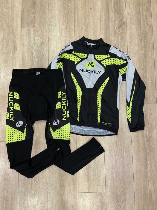 |XL-L| Велокостюм Велокофта Джерси + Велоштаны Nuckily Cycling Set