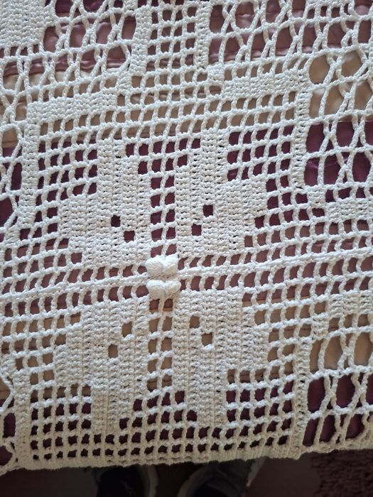 Colcha em croche feita a mao