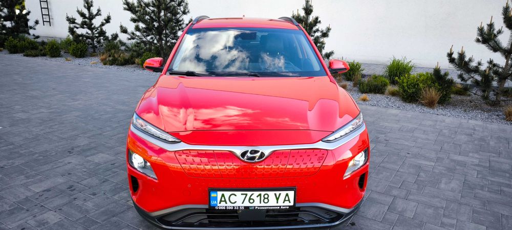 Hyundai kona 64kw, 20р. Їде 590км.!Максималка!Шкіра, асистенти, обігріви, обдуви Хюндай Кона