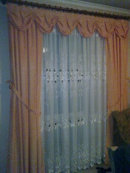 Komplet zasłon plus lambrein