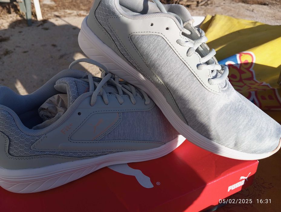 Tênis puma n.41 cinza/rosa