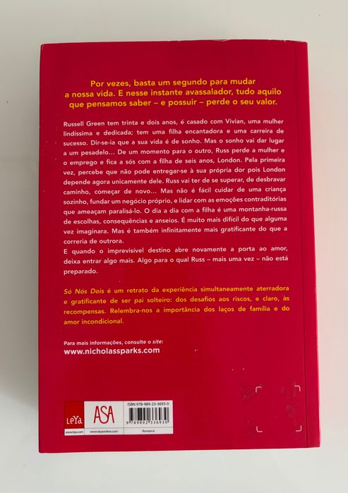 Livro “Só nós dois” - Nicholas Sparks
