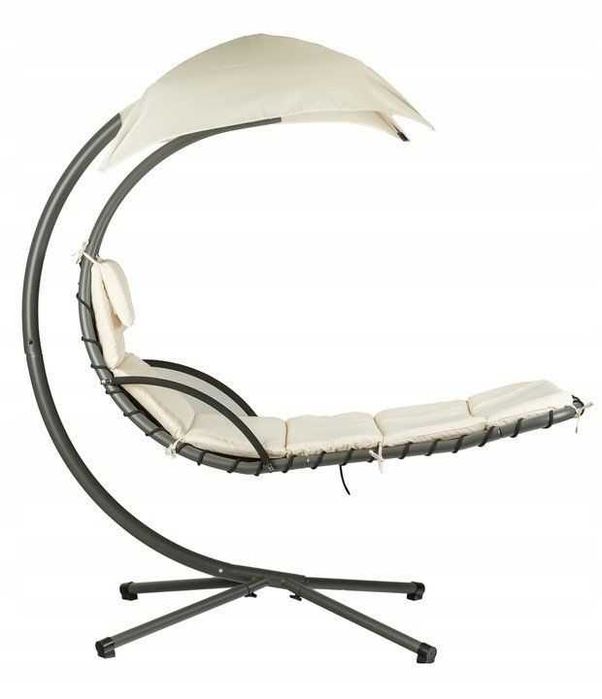 HUŚTAWKA Ogrodowa LEŻAK / Fotel wiszący - BEŻOWY