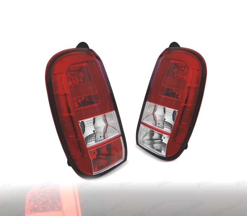 FAROLINS TRASEIROS DACIA DUSTER 10-13 LIGHT BAR VERMELHOS CROMADO