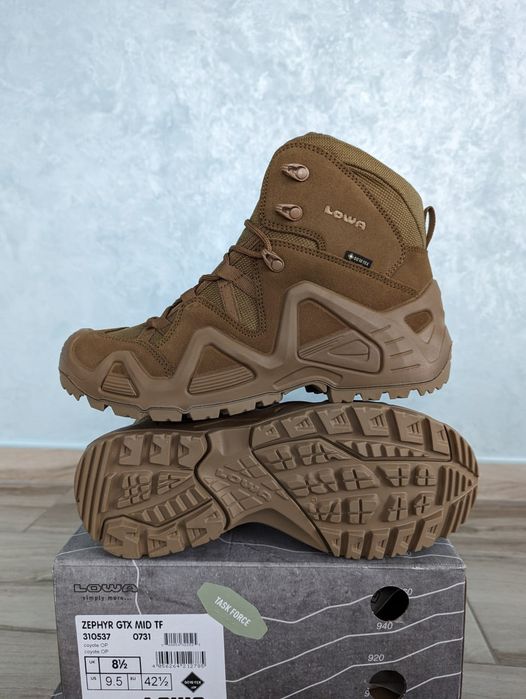 Черевики "Lowa Zephyr GTX  MID TF" койот, коричневі, пісок, чорні, олива