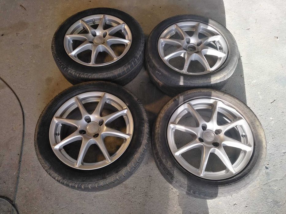 4 Jantes TSW 6JX15 4X114.3 ET 35 com 2 Pneus 185/55R15 Piso 90%