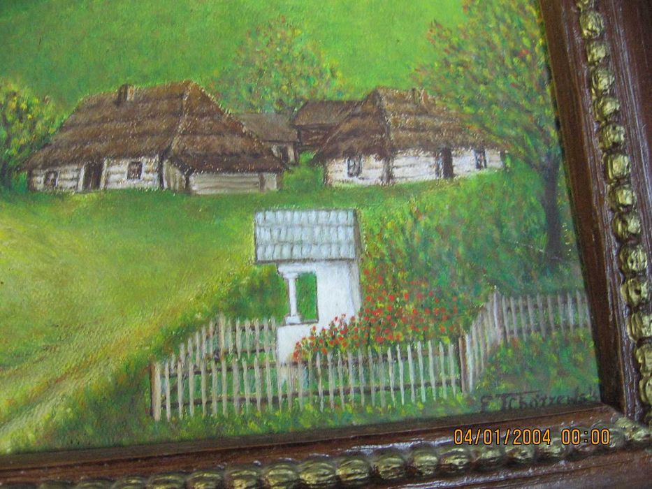 Stary obraz skansen cerkiew kościół modrzewiowy