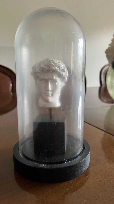 Busto David de Michelangelo com Redoma | Decoração Clássica