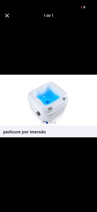 Banheira de hidromassagem para pedicure