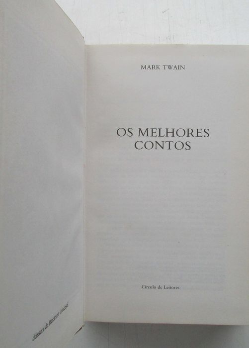 Mark Twain - - - Os Melhores Contos - - - - - Livro