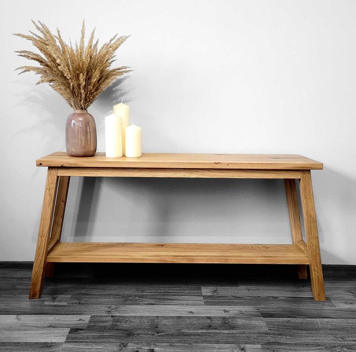 Konsola stolik drewno dąb