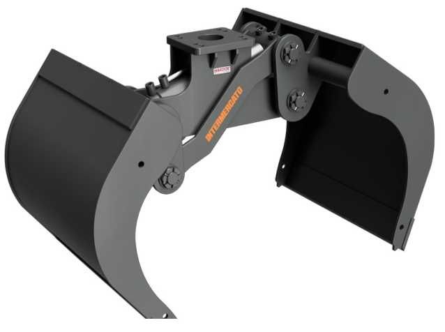Czerpak 200L / Łyżka / Łyżka czerpakowa do materiałów sypki z dokręcanymi bocznymi blachami