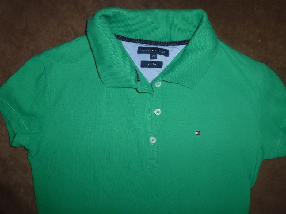 TOMMY HILFIGER bluzka,podkoszulek polo oryginalna XS/S krótki rękaw