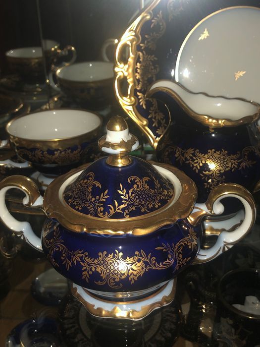 Фарфоровый чайный. сервиз Weimar Kobalt на 6 персон