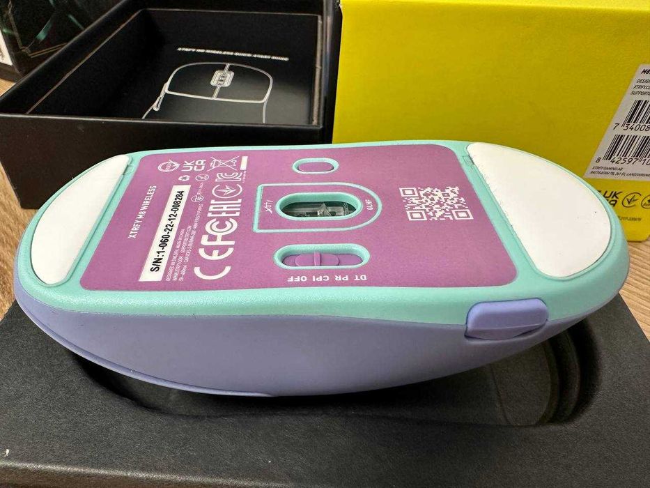 Миша бездротова ігрова Xtrfy M8 WIRELESS Frosty Purple
