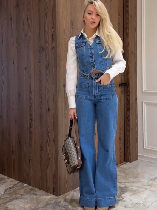 Костюм бренду fashionista total denim класичний синій