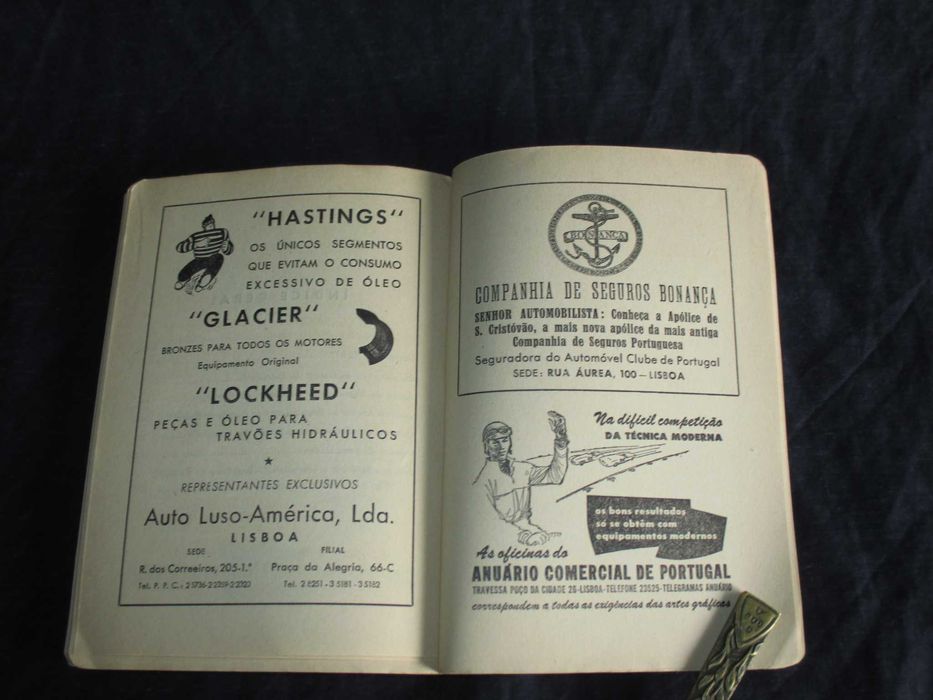 Livro Regulamento do Código da Estrada Pedro Domingues dos Santos 1955