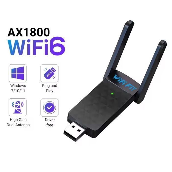 Wi-Fi адаптер WiFi 6 USB 3.0 1800Mbps