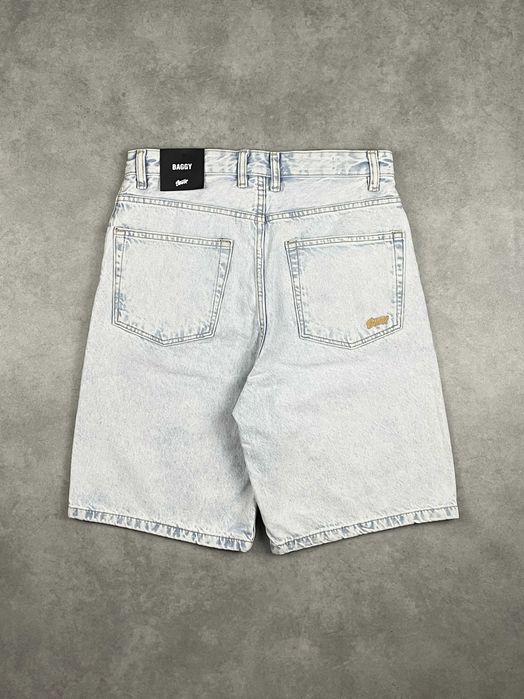Шорти PULL&BEAR Baggy Fit (S) Чоловічі Широкі Блакитні Сині Джинсові Скейтерські На Літо Нові