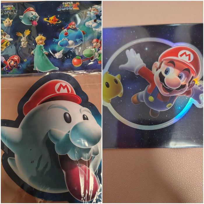 Różne plakaty, dodatki z gier(Pokemon,Zelda,Mario i inne)