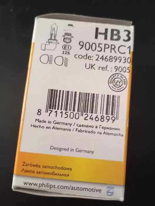 4 Lâmpadas Philips Hb3 9005prc1 12v 65w +30%