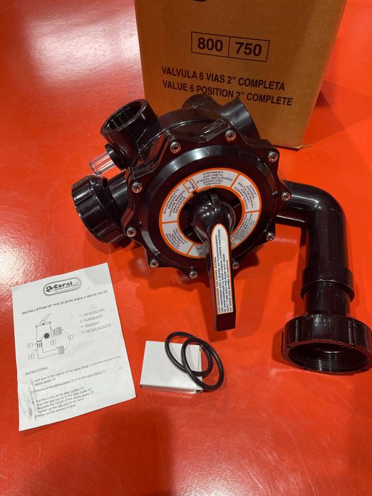 Valvula 6 Vias 2" Completa Coral 800-750