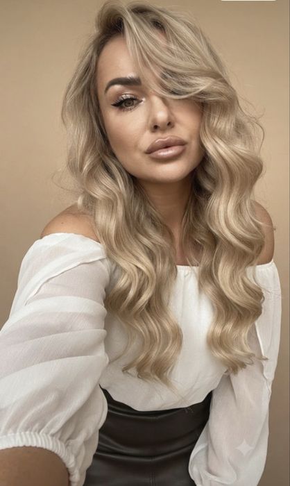 Topper blond 50 cm fala gestosc 150