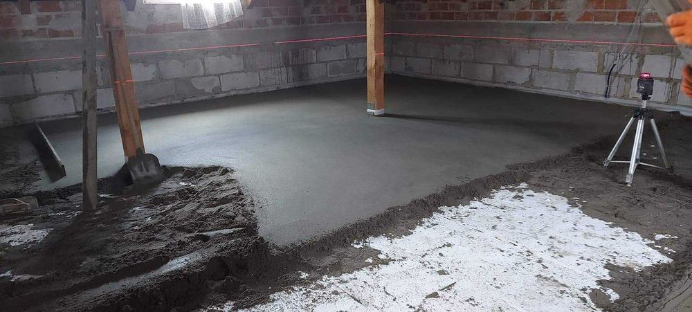 Wylewki MASZYNOWE mixokretem,ANHYDRYTOWE,posadzki betonowe, STYROBETON