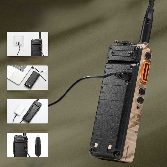 Radiotelefon KBAOFENG UV-25 Tri-Power 10W Airband USB-C Krótkofalówka