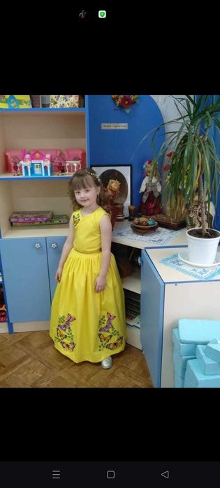 Вишитий костюм, плаття,спідничка ексклюзив дівчинка 6-8 років