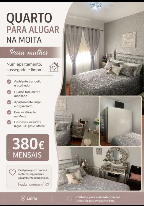 Quarto para alugar na Moita ( para senhora)