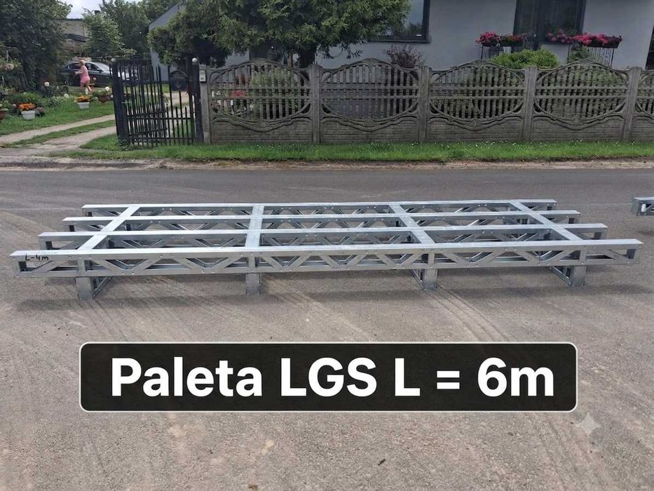 Wzmacniana Paleta Stalowa 6m – Pancerna LGS Ocynk (Blacha 1.50)