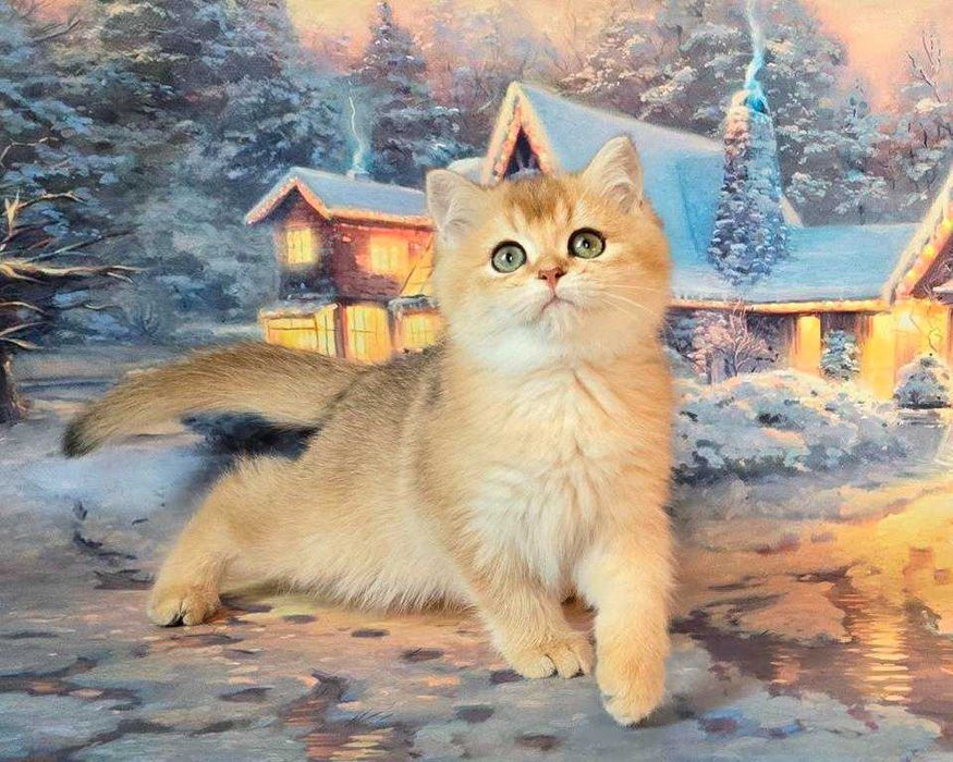 Памела - шотландочка в золотистой шубке!
