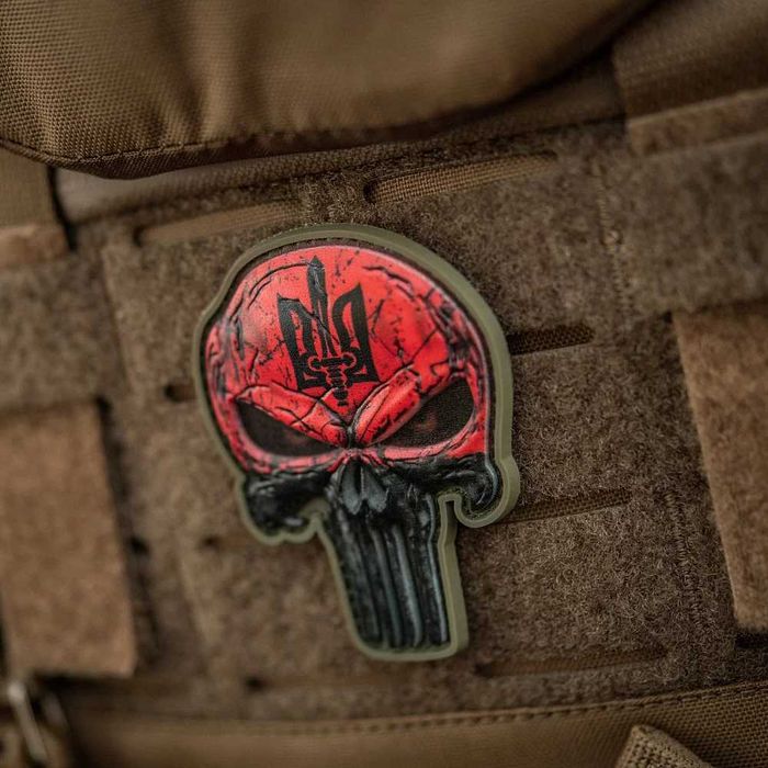 М-Тас нашивка Punisher Червоний
