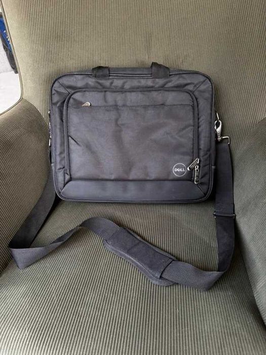 Torba na laptopa Dell – czarna, z paskiem na ramię