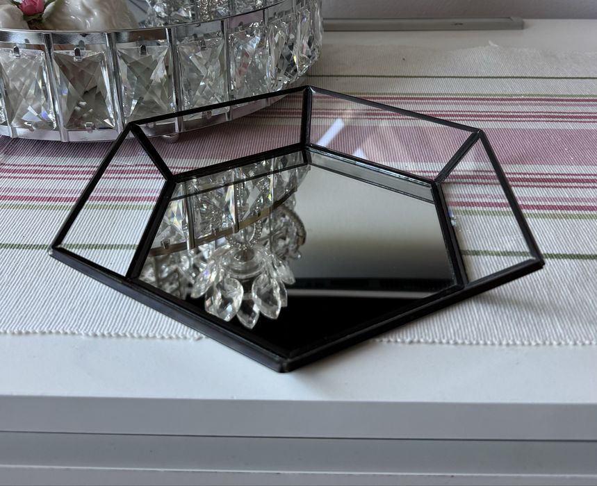 Zara home taca szklana lustro