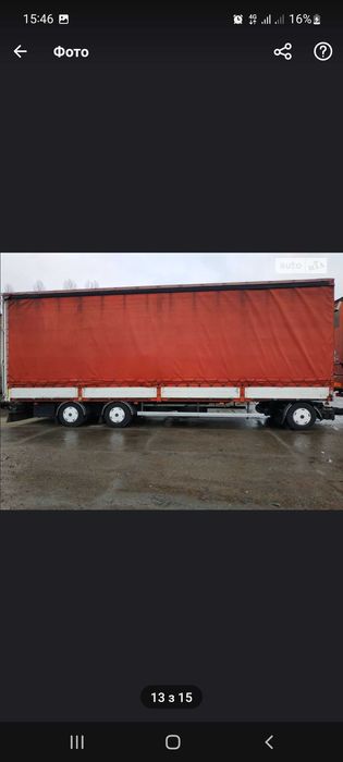 Причеп тент штора