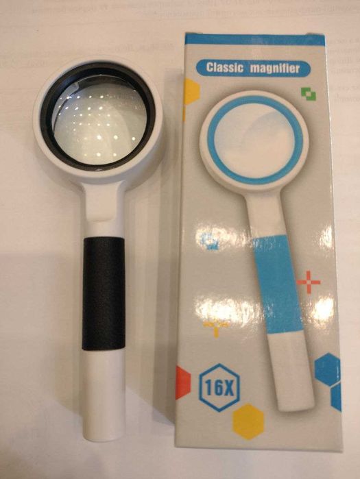 Лупа 16 крат. Мощная. Для школьников и взрослых