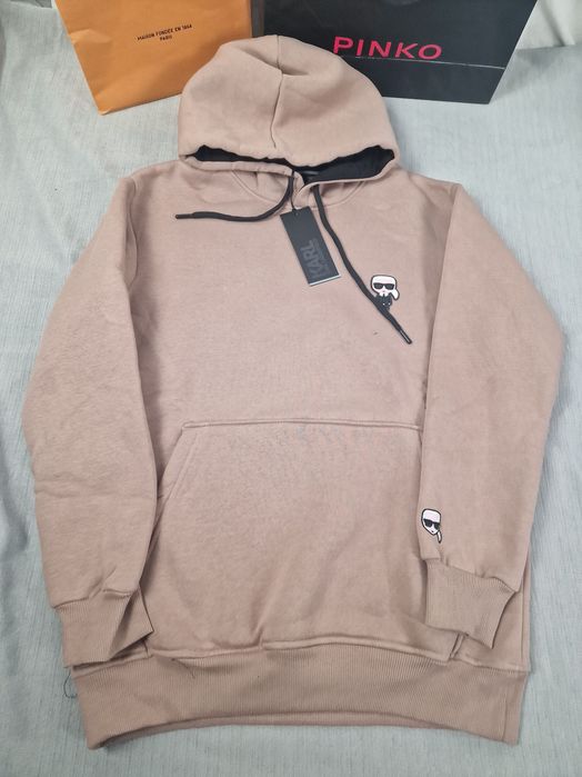 Męska bluza z kapturem Karl Lagerfeld mały znaczek premium M-XXXL
