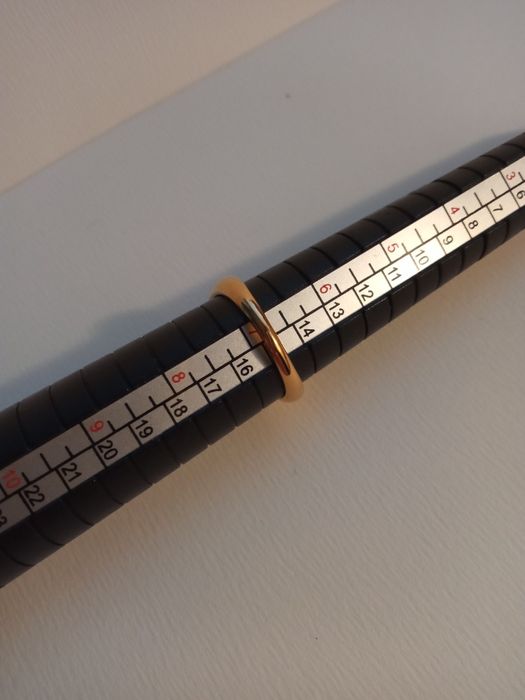 Nowy złoty pierścionek sygnet stal chirurgiczna unisex