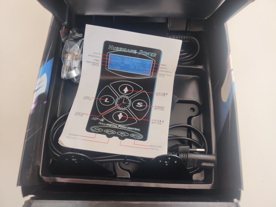 Fonte alimentação e pedal Tatuagem NOVOS