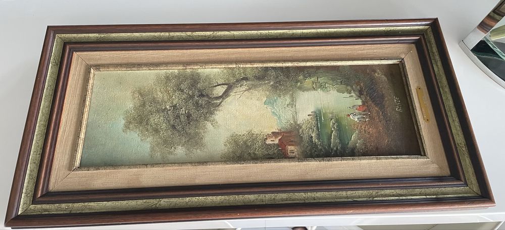 Quadro pintado a oleo