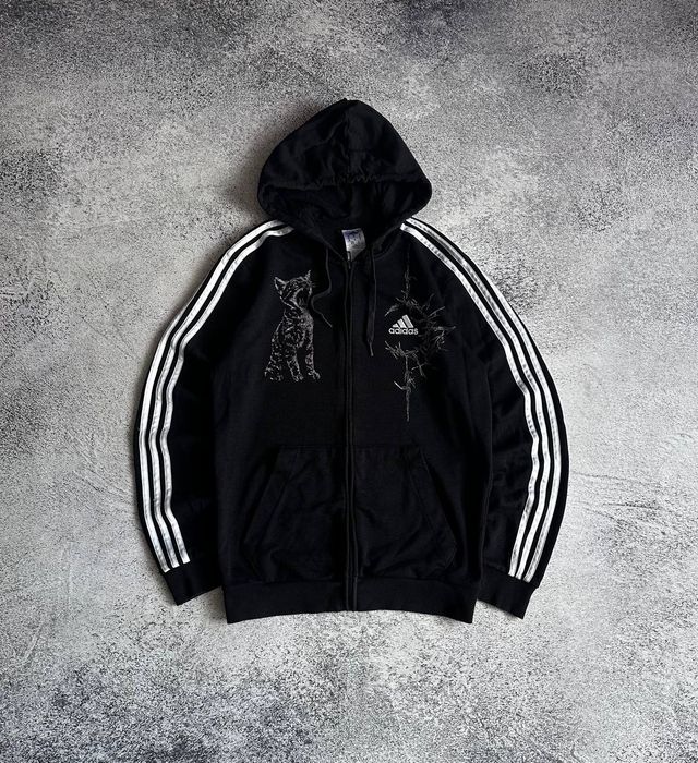 Adidas zip hoodie custom