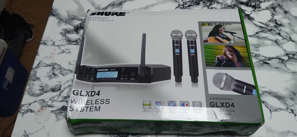 Microfone sem fio Shure GLXD4 sm58