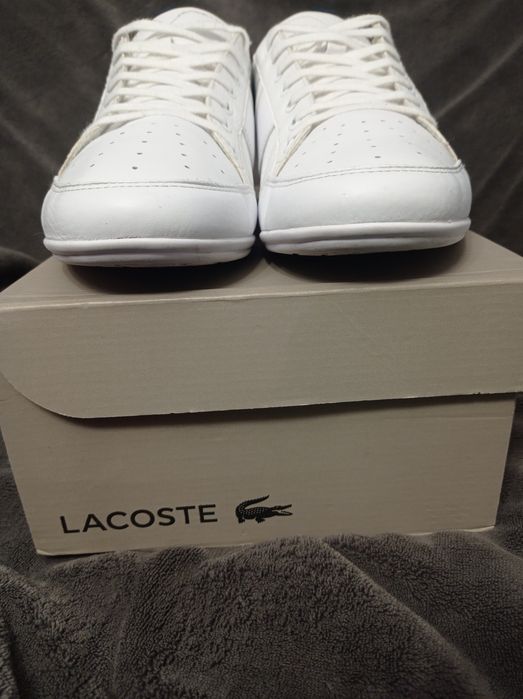 Buty Lacoste Chaymon rozmiar 45 skóra białe skórzane j Nowe męskie 29