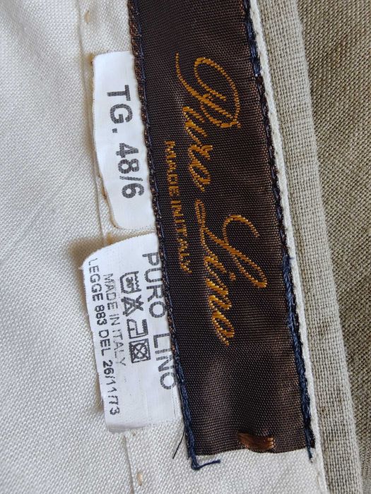Джинсы (chino лён Puro Lino Italy w32 olive.