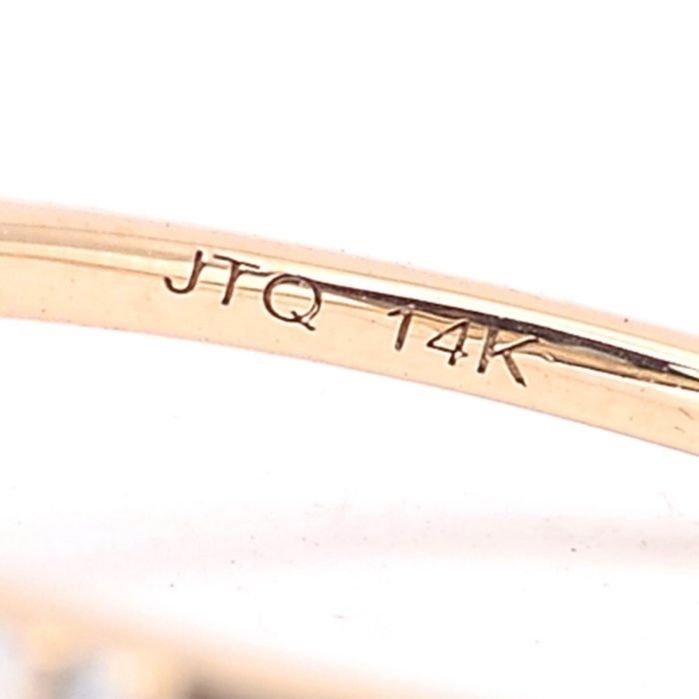 Anel - 14 K Ouro amarelo - 1.19ct. tw. Turmalina - Diamante
