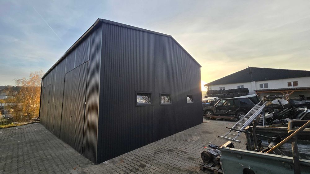 Garaż Blaszany 6x6 6x7 7x7 4x6 Blachodachówka Profil zamknięty