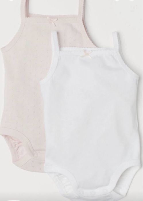 Бодик боди -маечка  набор 2 штуки H&M 86 , 92 см